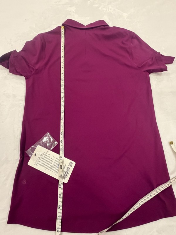 Lululemon Mens ShowZero SlimFit Polo Shirt Sz Small CHLR Purple gallery