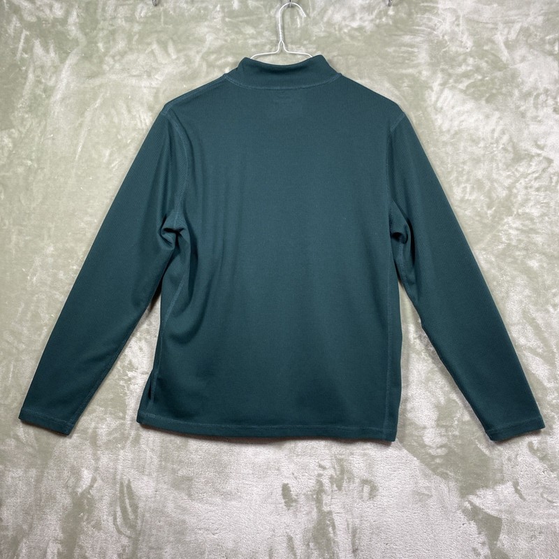 J. Crew Performance 1/4 Zip Shirt Men's M Gray Green Pullover Casual BE306 Set-2 gallery