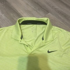 Nike Dri-Fit ADV TW Tiger Woods Blade Collar Golf Polo Shirt Volt Neon Men’s XL