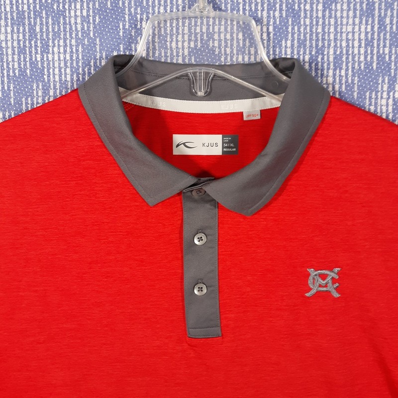 KJUS Golf Polo Shirt Mens XL I 54 Activewear Performance Red gallery