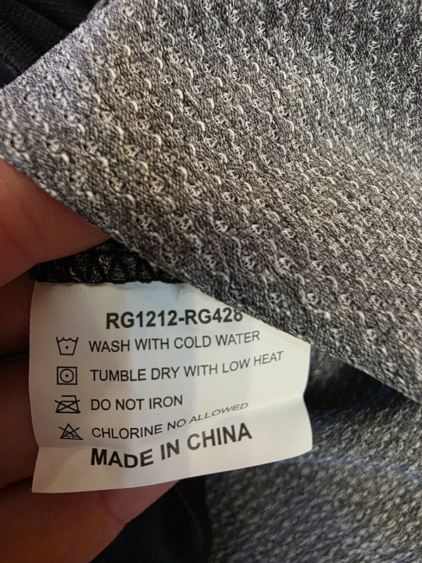 Rawgear Long Sleeve Shirt Mens Size M Black Gray Mesh Back RG428 Athletic NWT gallery