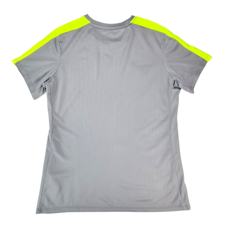 Nike Academy 23 Football Top Men's UK Size M Grey Volt Yellow T-Shirt Dri-Fit gallery