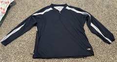 Easton Pullover Windbreaker Quarter Zip Long Sleeve Lightweight Navy Mens 2XL