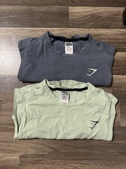 Lot Of 2 GYMSHARK BOLD DROP ARM TANK MEN’S Large Slim Fit