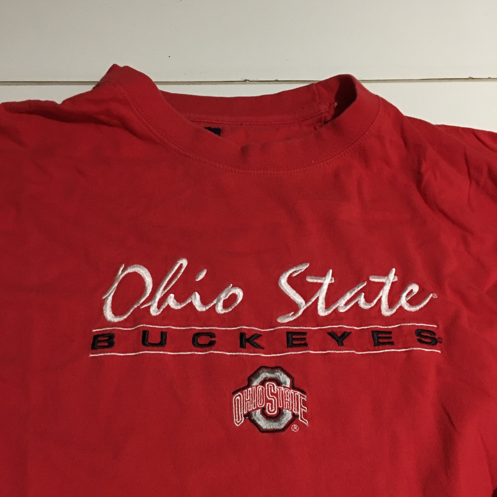 Ohio State Buckeyes Mens 2XL Red Long Sleeve T-Shirt Pullover gallery