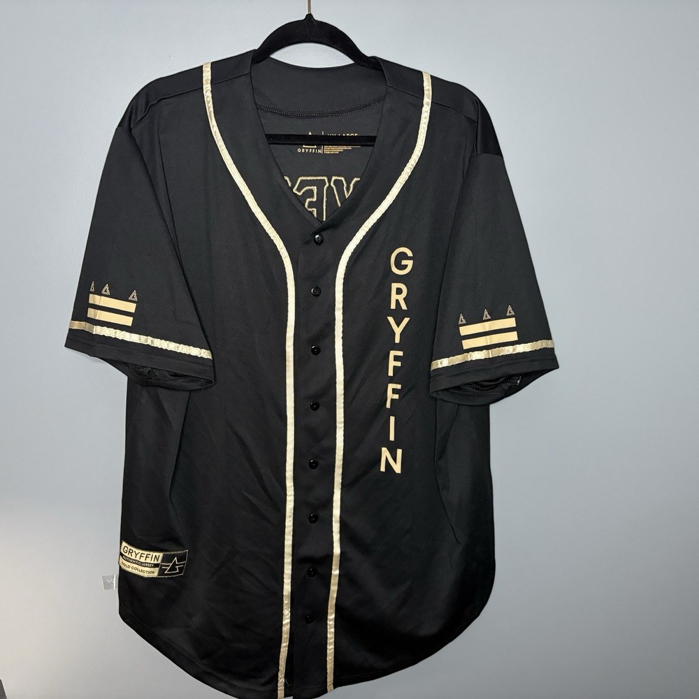 Gryffin Jersey Black And Gold Authentic XXL Adult EDM Festival FREE SHIPPING