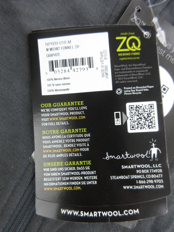 Smartwool Pullover Men Medium Gray 1/4 Zip Merino Wool NTS Mid 250 Base Layer 15 gallery