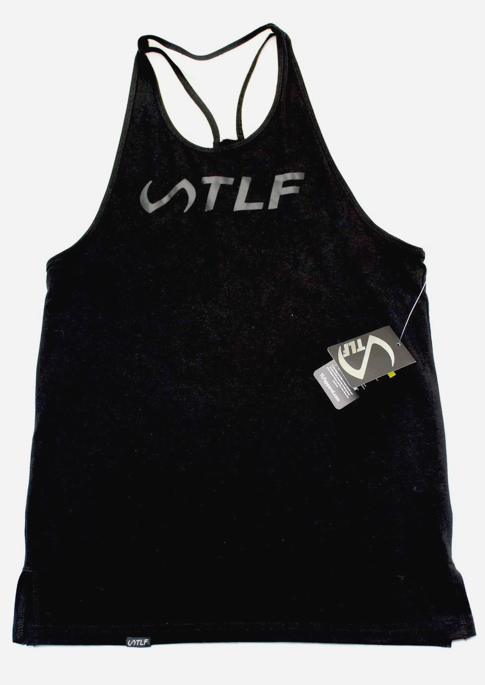 TLF Tank Mens Small Black League Stringer Racerback Athletic Gym Performance NWT gallery