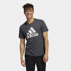 Adidas Winter Holiday Lights Logo T-Shirt Size Large Grey HB4864 NEW