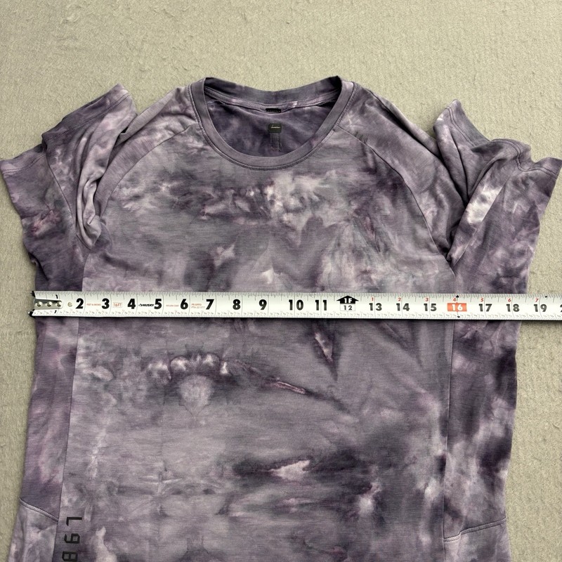 Lululemon Always Agile Short Sleeve T Shirt Purple Tie-Dye Mens Medium Gym gallery
