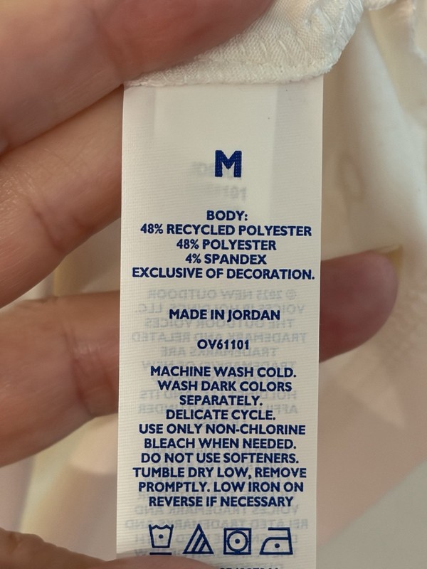 Outdoor Voices CloudKnit Tee White M Short Sleeve Bio Dry Anti Odor OV61101 gallery