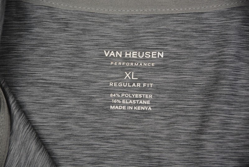 Van Heusen Performance Long Sleeve Workout Shirt Men's XL Reg Gray gallery