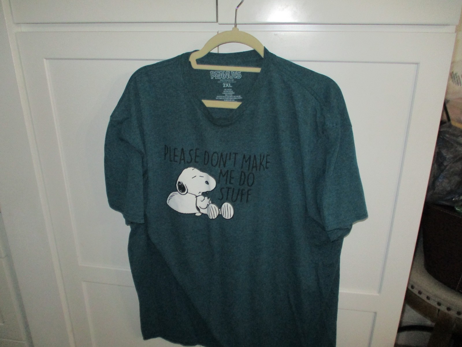 2xl top shirt teal snoopy peanuts gallery