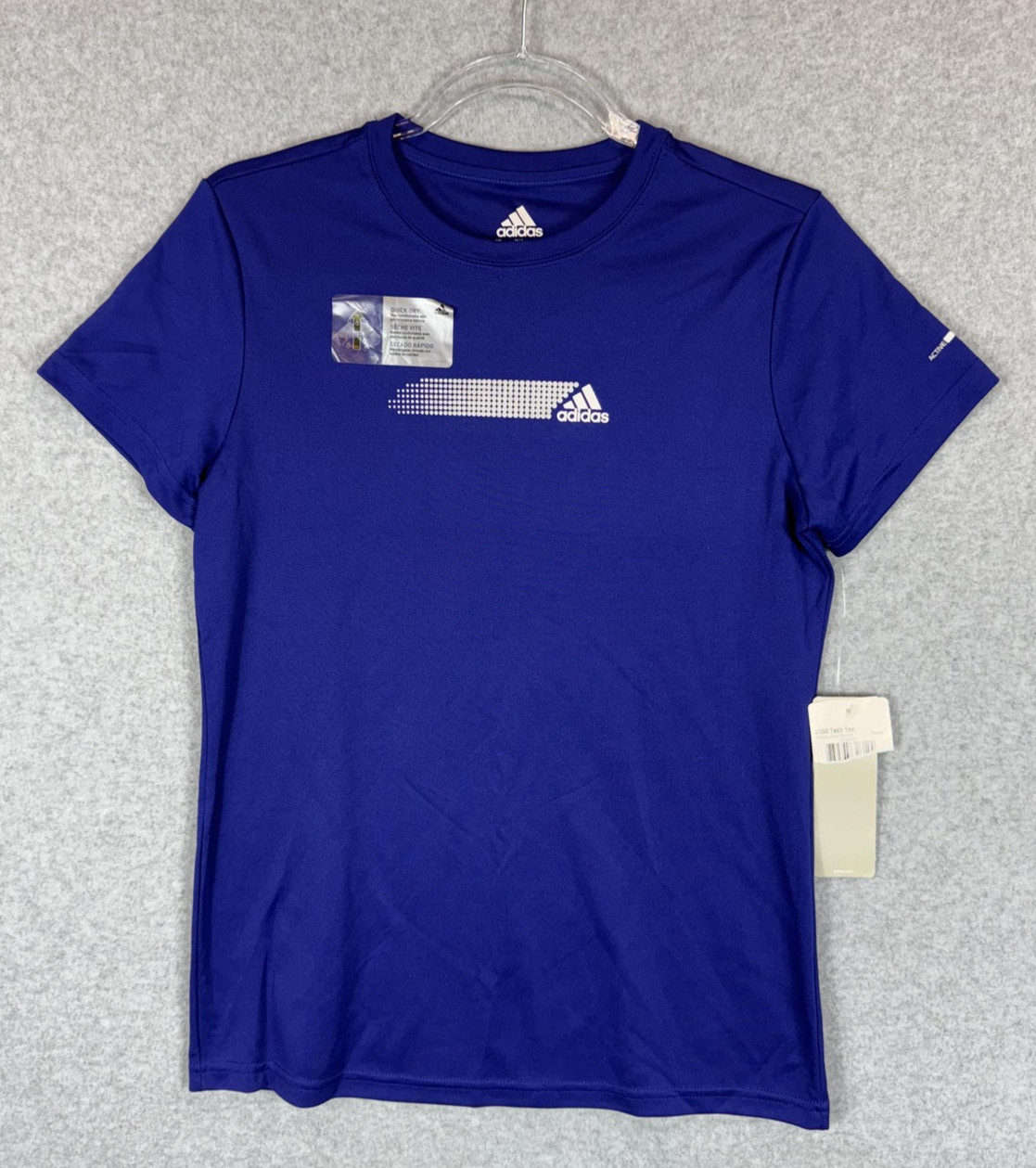 Adidas Shirt Mens Medium Blue a360 Tech Tee Active 360 Quick Dry Athletic Top gallery