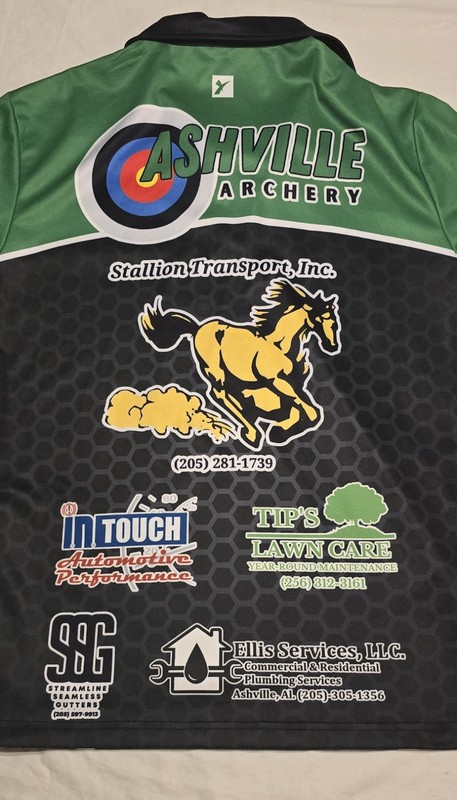NASP Archery Team Jersey (Small) Green An Black Short Sleeve gallery