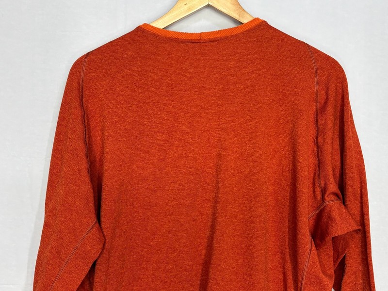 Patagonia Performance Base Layer Shirt Mens Rust Capilene Crewneck Stretch 2XL gallery