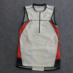 Pearl Izumi Jersey Mens Medium White Red Sleeveless Elite Cycling Tank Top