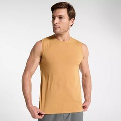 VRST Mens ICON TANK TOP – Heather Yellow Sunset Heather – Size XL – NWT
