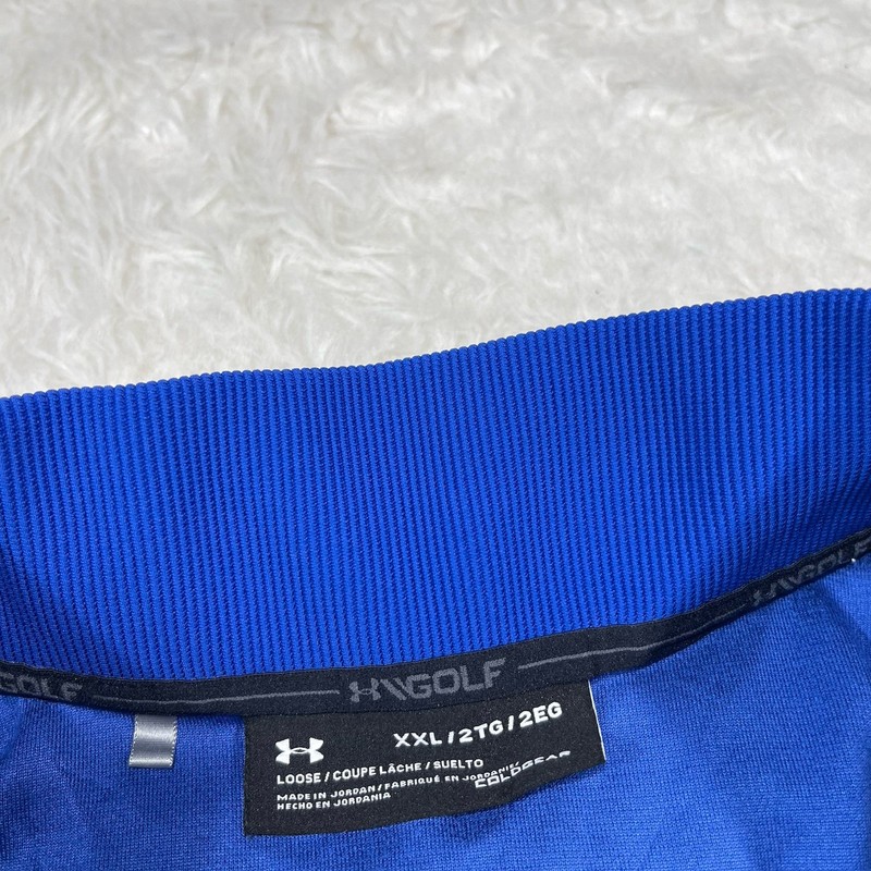 Under Armour Golf Loose Fit 1/4 Snap Button Pullover Mens Size XXL Blue M2Y gallery