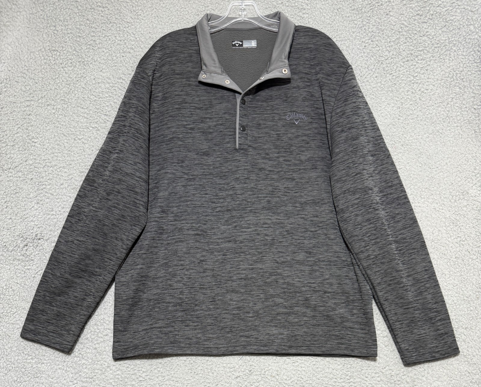 Callaway Golf Fleece 1/4 Snap Long sleeve Pullover Sweatshirt Mens XL Gray gallery