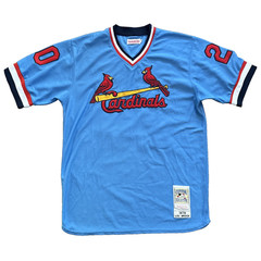 St. Louis Cardinals Lou Brock #20 Jersey Mitchell & Ness Cooperstown Mens 50 2XL