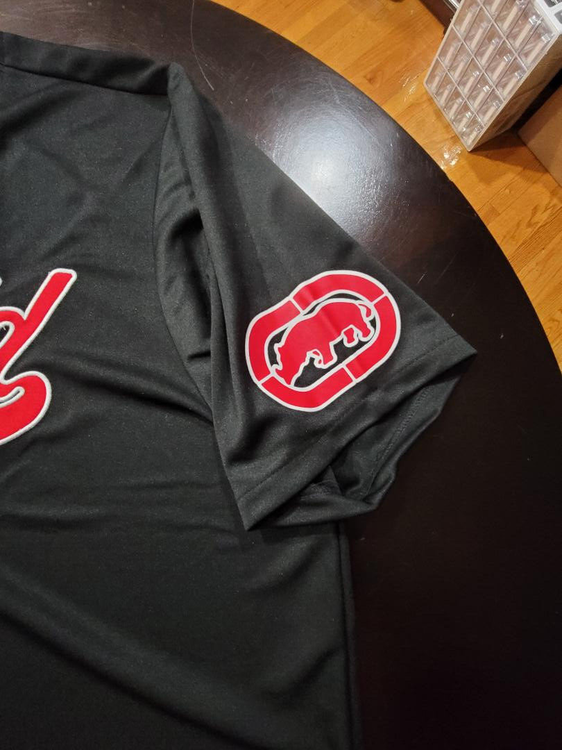 Ecko Unltd Men's Short Sleeve Heavy Weight Black/Red Baseball Jersey Sz 3XL NWT gallery