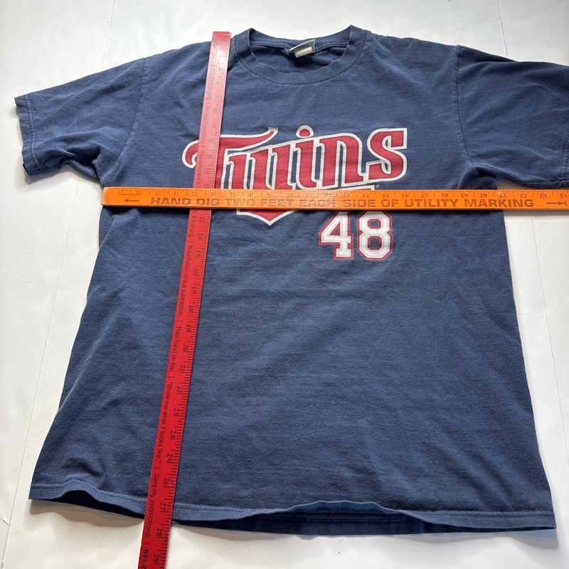 Tori Hunter MN Twins Shirt Jersey Men Sz L #48 Lee Sports Tag Baseball MLB gallery