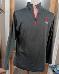 NEW MEXICO LOBOS Pullover 1/4 Zip Knights Apparel Gray Embroidered Mens Sz M UNM