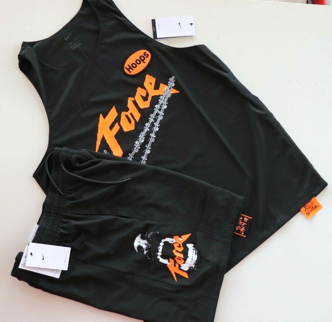 NIKE DRI FIT FORCE HOOPS BASKETBALL JERSEY TOP SHORTS SET DH6755-352 MEN M gallery