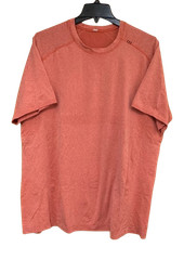 Lululemon Mens Metal Vent Tech T-Shirt XXL Heathered Orange Athletic Gym