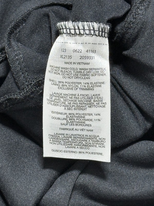 Columbia Pullover Mens Extra Large Black Stretch Funnel Neck Zip Pockets Outdoor gallery