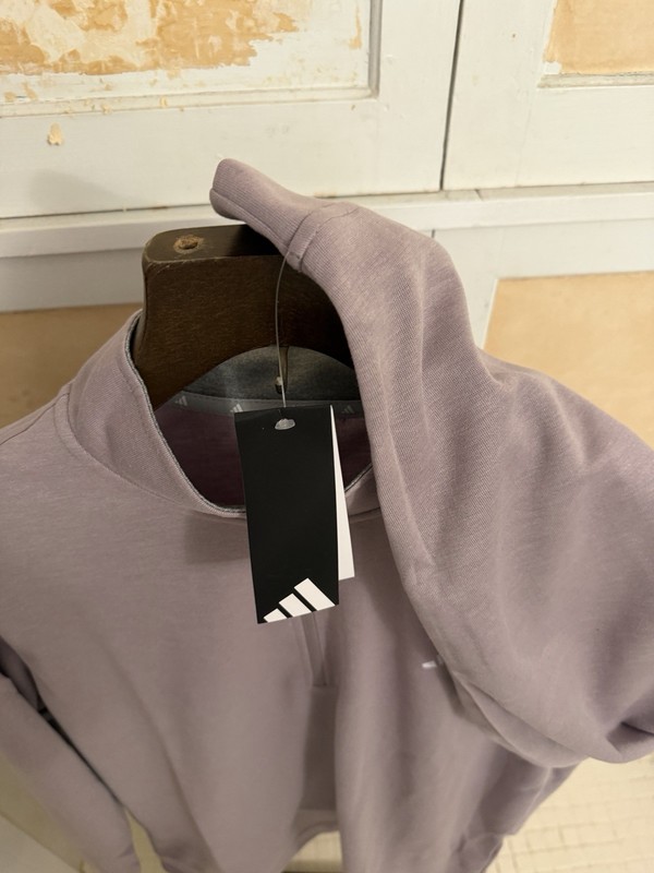 adidas Mens Elevated 1/4 Zip Pullover XL Prelov Fig Long Sleeve Activewear gallery