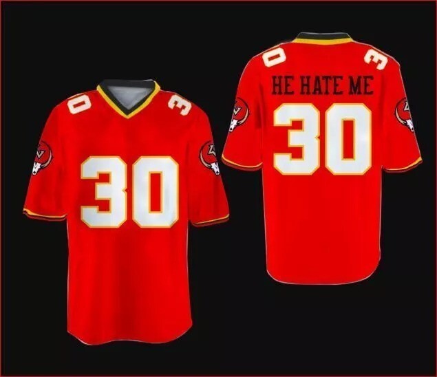 Throwback He Hate Me Rod Smart #30 Movie Men's Football Jersey Stitched 3 Colors gallery