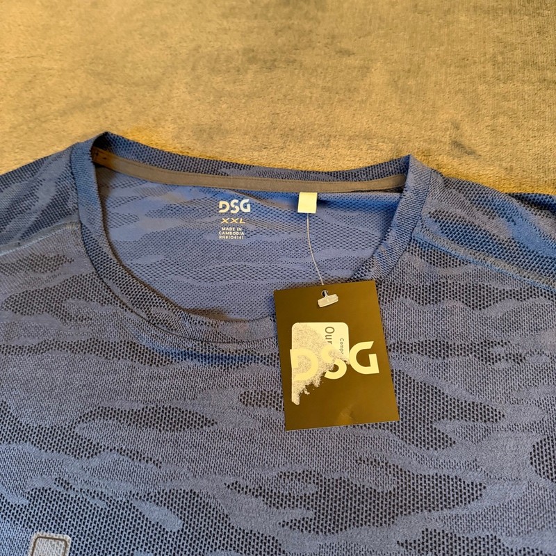 DSG Movement Jacquard Camo T Shirt Moisture Wicking Mens XXL Set of 2 NWT gallery