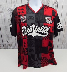 Ecko Unltd 72 New York V-Neck Jersey Geometric Graphic Print Size XL NWT.