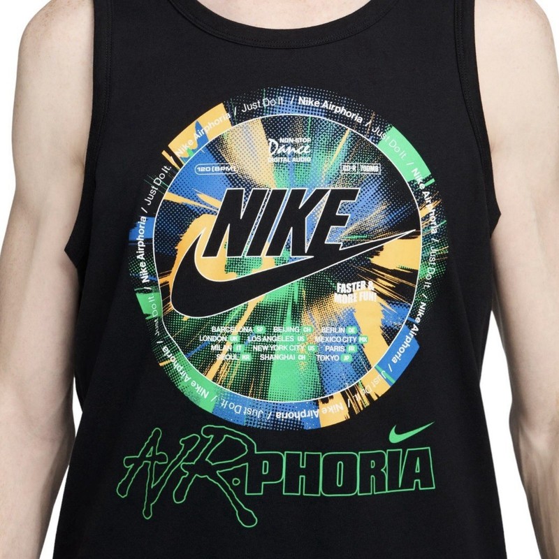 Nike Tank Top Size Large Mens Black White Sportswear Air Phoria $35 gallery
