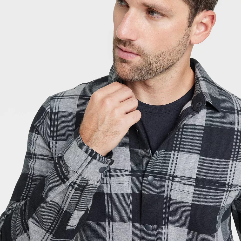 Men Shirt Jacket - All In Motion Black Onyx S gallery