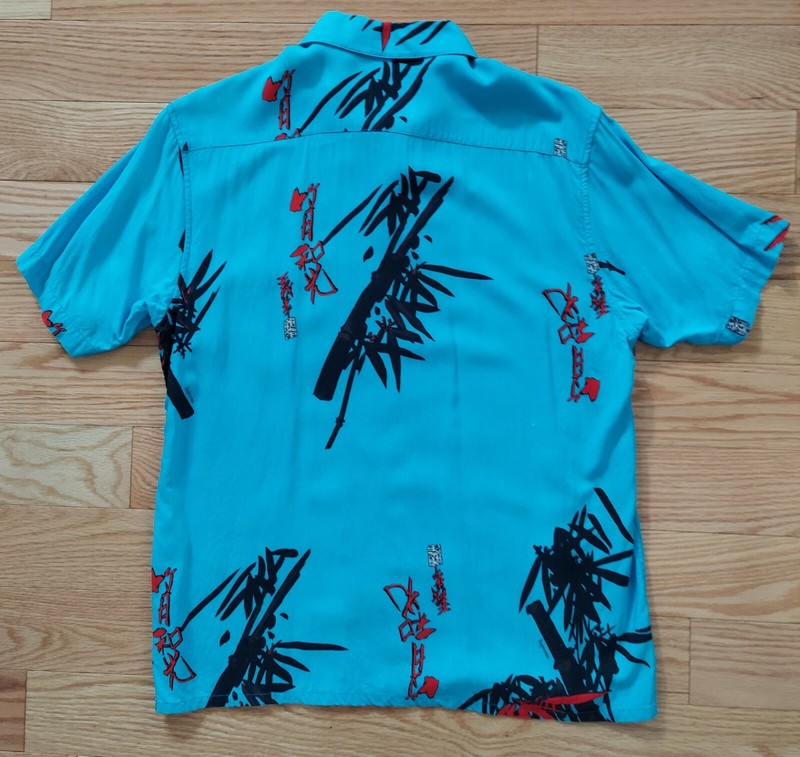 Vintage SUPREME Bamboo 2013 Rayon Button Up safari tropical hawaii Scarface Vtg gallery