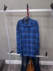 511 Tactical Blue Check LONG SLEEVE SHIRT 2XL XXL 18 x 36/37