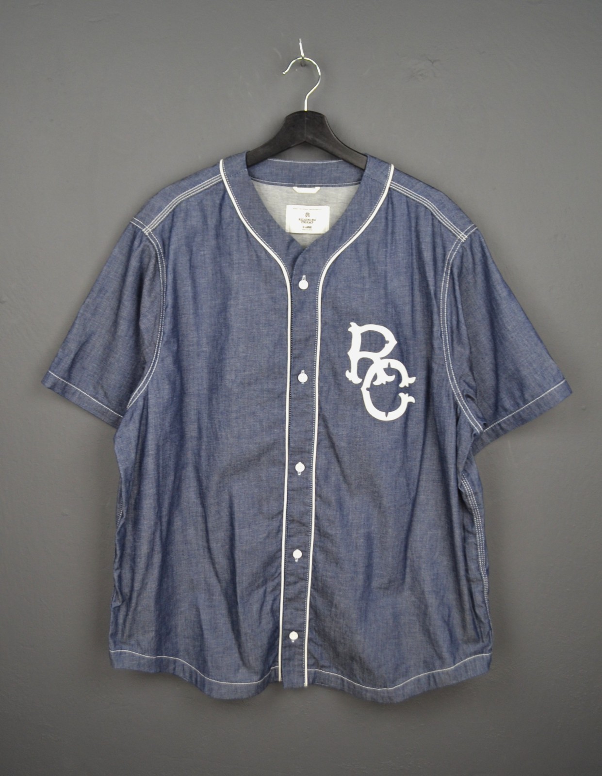 Reigning Champ Japan Indigo Series Baseball Jersey XL gallery