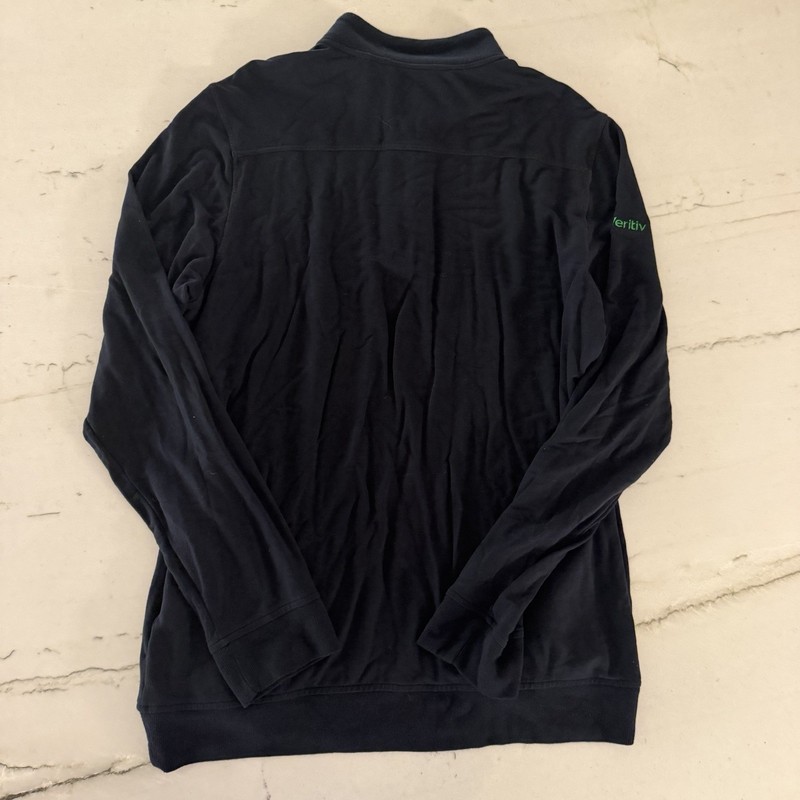 Travis Mathew Pullover Men's Large Black Quarter Zip Golf Performance Pockets gallery