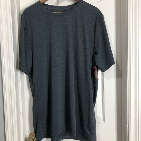 Zone pro gray short sleeve lightweight polyester workout shirt M