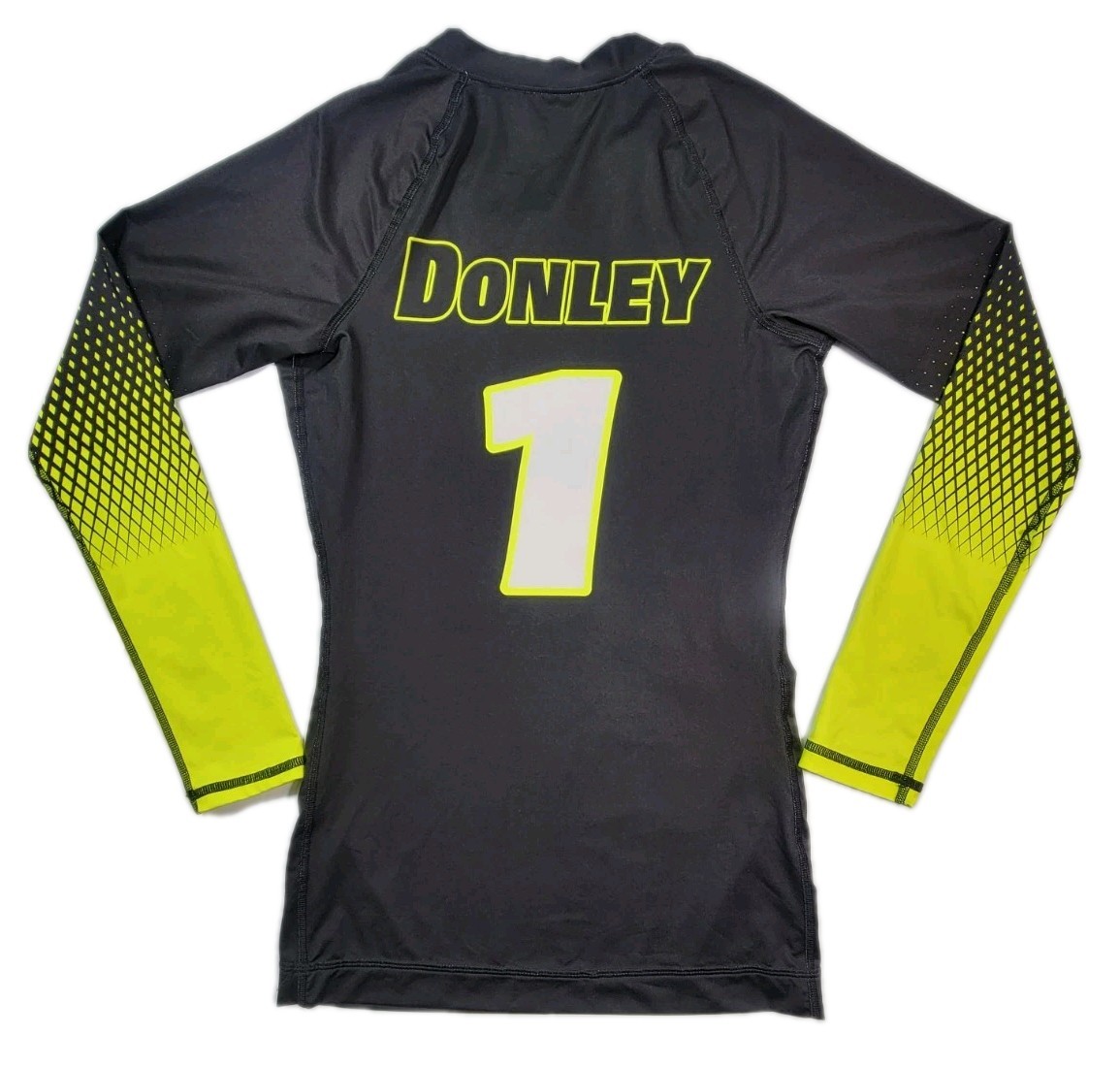 ProSphere Impact Jersey Mens Small Black Neon Yellow Long Sleeve Athletic #1 gallery