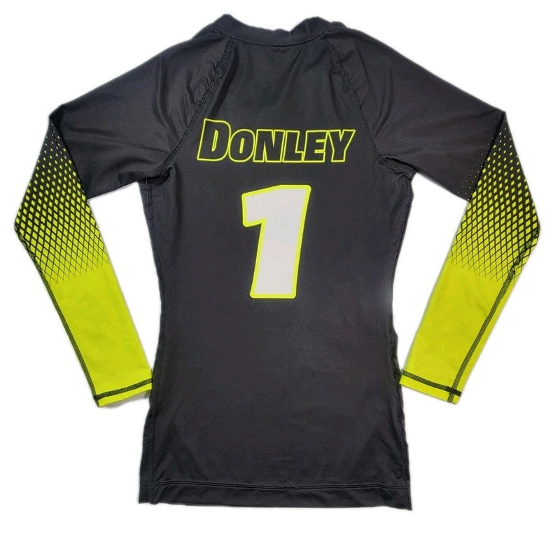 ProSphere Impact Jersey Mens Small Black Neon Yellow Long Sleeve Athletic #1 gallery