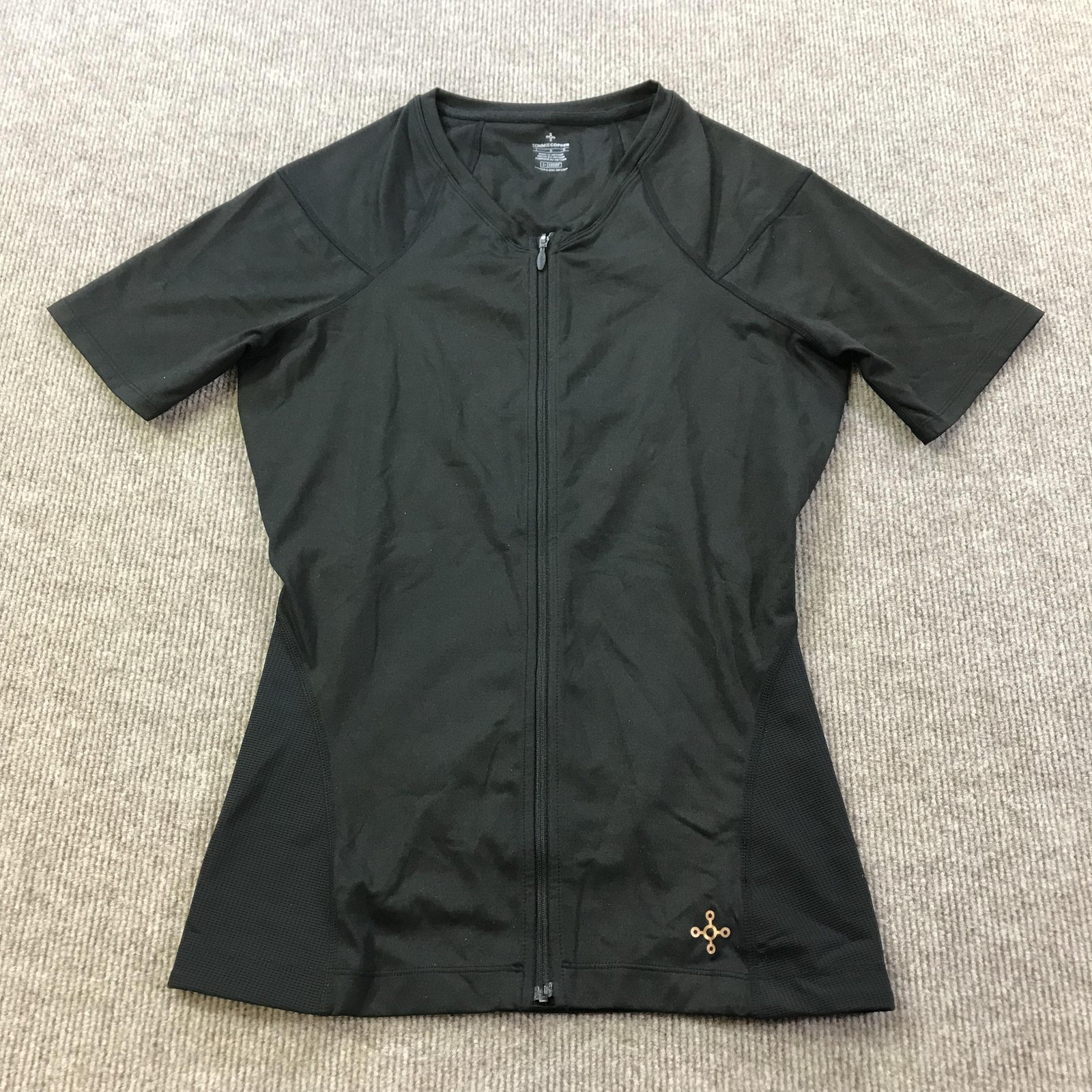 Tommie Copper Compression Shirt Mens Large Black Lower Back Support Full Zip gallery