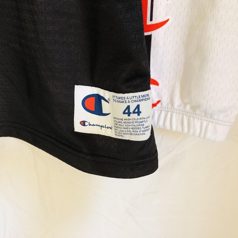 Champion Jersey Shirt Mens Large Black Red White King Of Sweatshirts Graphic VTG gallery