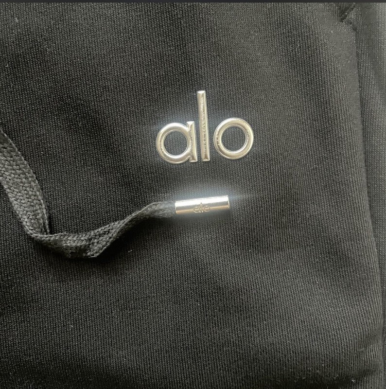 Alo Black Quarter Zip Size Medium gallery
