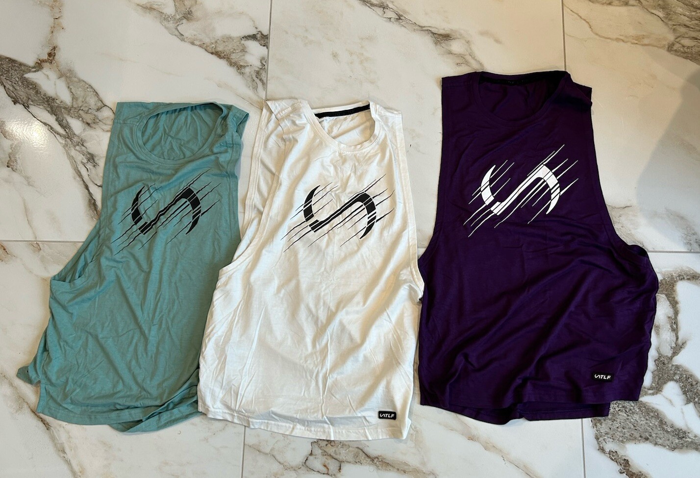 TLF Take Life Further Men’s Drop Tank Tops Stringers Gym Tee Lot Of 3 S Small gallery