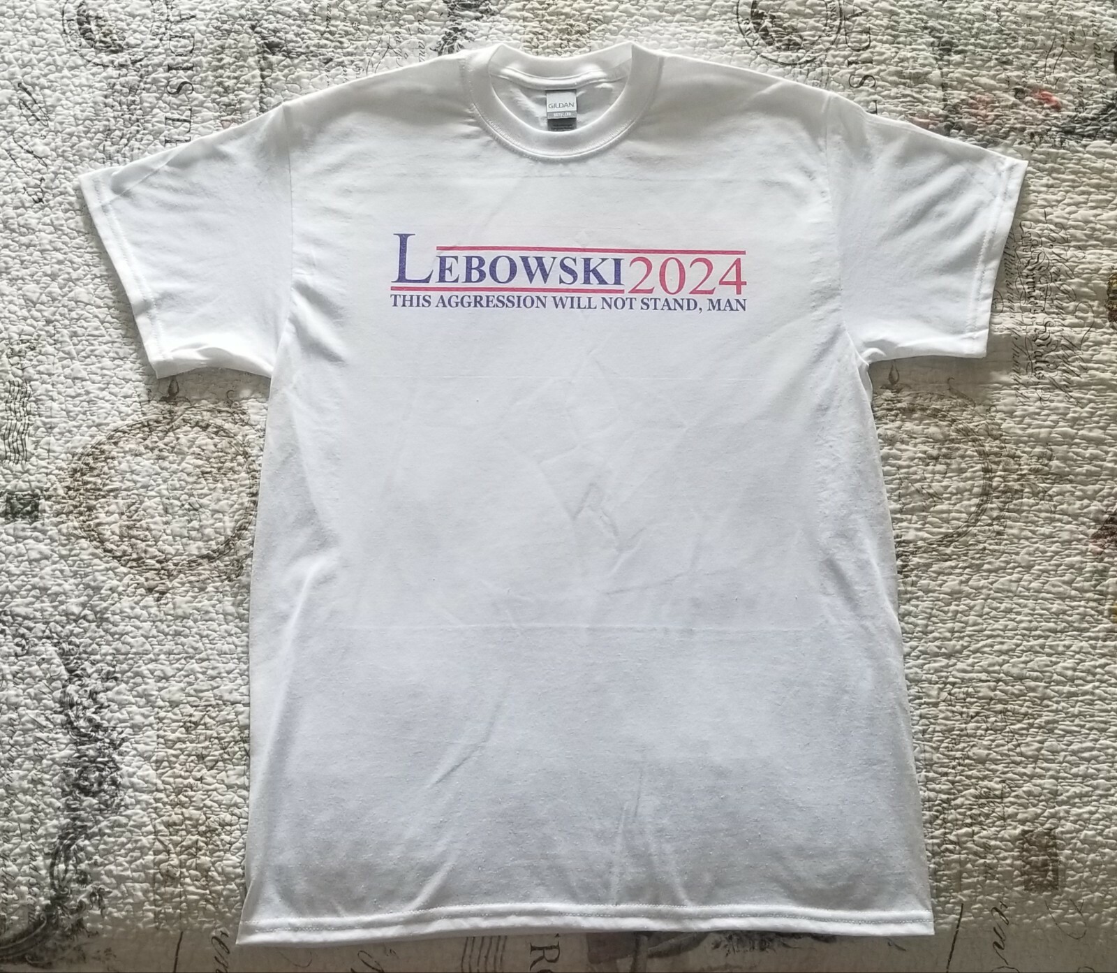 Big Lebowski Dude for President 2024 Election T-shirt Brand New Size S M L XL gallery