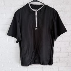 Easton Baseball Warm-Up Performance Shirt Mens Small Black Pullover 1/4 Zip